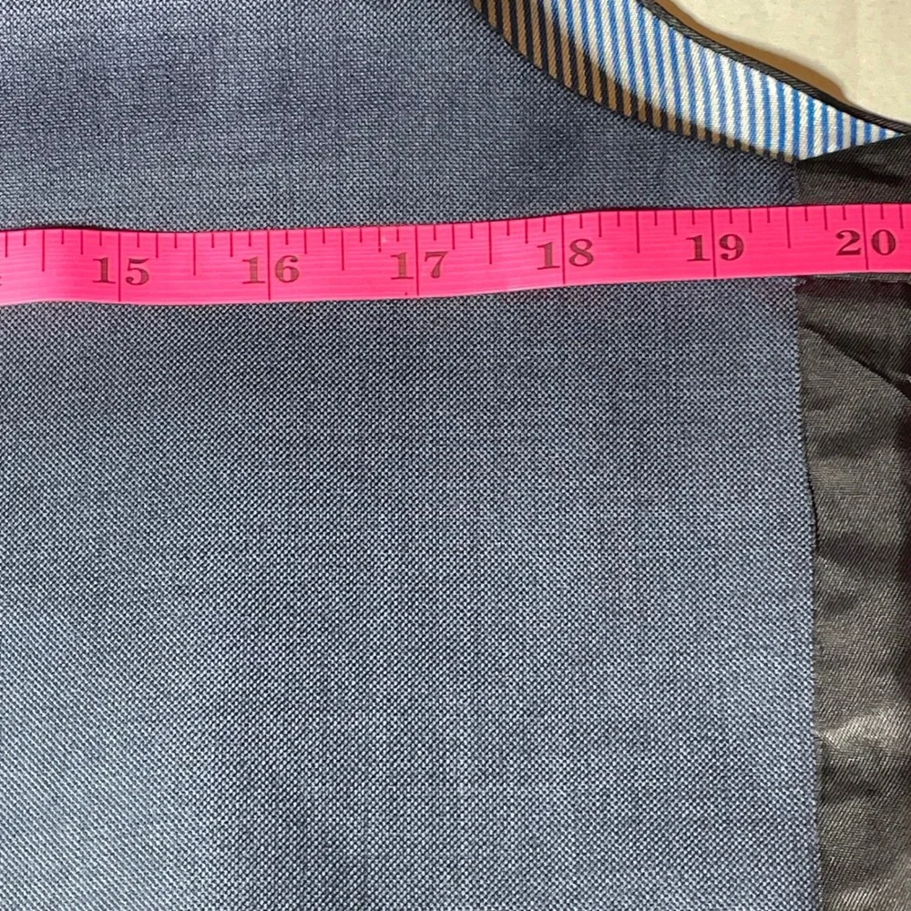 Tommy‎ Hilfiger Mens Navy Blue 100% Worsted Wool 5-Button Suit Vest Waistcoat M